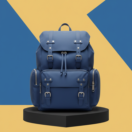 Urban Blue metal-accent backpack