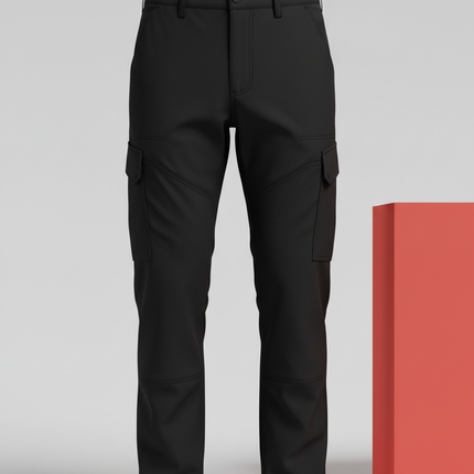 Obsidian Black utility cargo pants