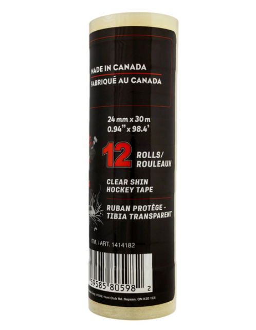 Clear Hockey Tape Rolls 12 Pack