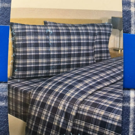 Portuguese Flannel 4-piece Sets Queen Blue