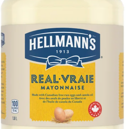 Hellmann’s Real Mayonnaise, 1.8 L