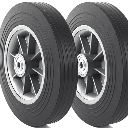 10'' x 2'' Flat Free Solid Rubber Tire