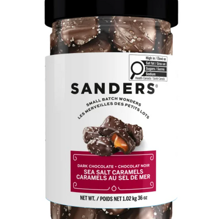 Sanders Dark Chocolate Sea Salt Caramels, 1.02 kg
