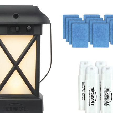 Thermacell Fuel-ZoneGuard Fuel Powered Mosquito Repeller + Lantern with 48-Hr Refill