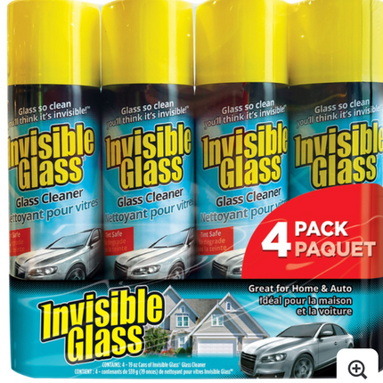 Invisible Glass Cleaner 4ct