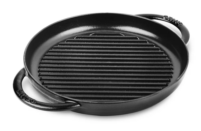 Staub Cast Iron Grill Pan - 10" Matte Black