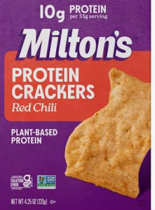 Milton's Protein Cracker 340g Red Chili