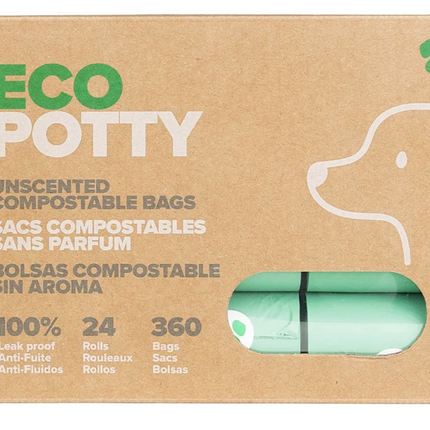 ECO POTTY – Compostable Poop Bags for Pets, 360-count