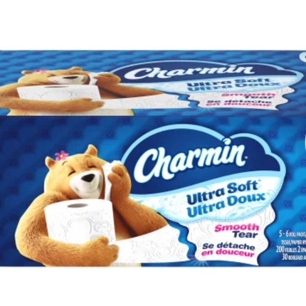 Charmin Ultra Soft Toilet Paper 24-30 x 200 Sheets