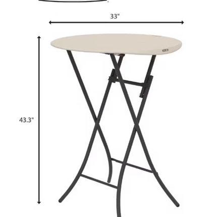 xLifetime Bistro Table, Round, 33" Diameter