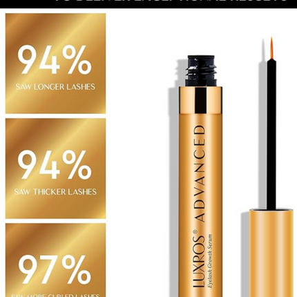 LUXROS Eyelash Serum, Eyelash Enhancer Serum 5mL 6 Month