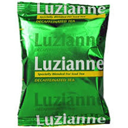Luzianne Decaf Open Brew Tea Bags with Filters, 4oz Bags (Pack of 16)
