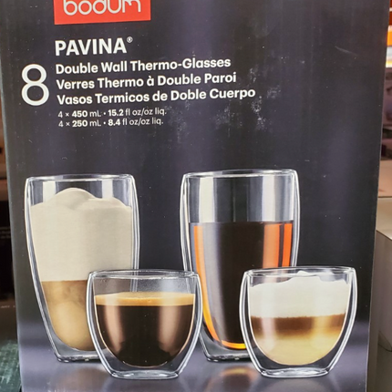 Bodum Pavina Double Walled Glasses, 6 Pack
