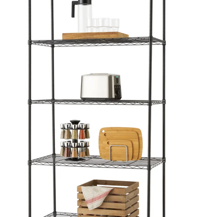 TRINITY 5-Tier Wire Shelving Rack On Wheels
