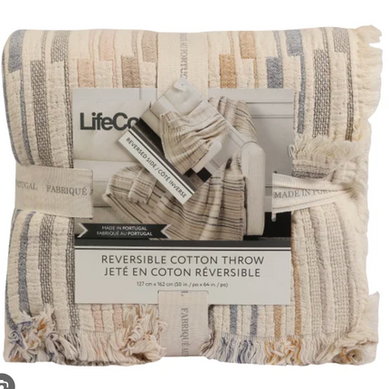 Life Comfort Reversible Cotton Throw