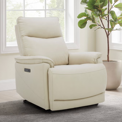 Gilman Creek – Top-grain Leather CloudZero Power Recliner with Power Headrest