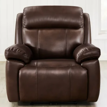 Atticus Top-grain Leather Triple Power Motion Recliner