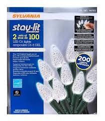Sylvania Stay-lit C6 2 sets of 100 Warm White