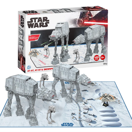Star Wars AT-AT, AT-ST, Snowspeeder Model Set Multi Pack Set