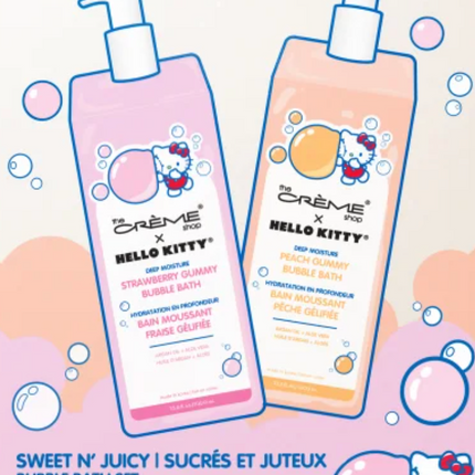 The Crème Shop Hello Kitty Sweet N' Juicy Bubble Bath Set, 2 x 1 L