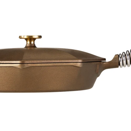 FINEX Seasoned Cast Iron 12” Skillet with Lid