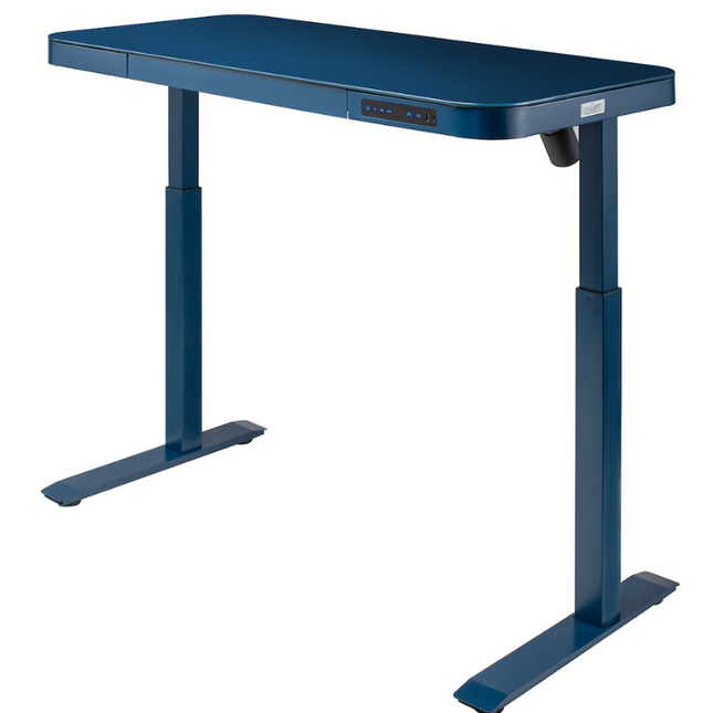 Seville Adjustable Lift Desk BLUE