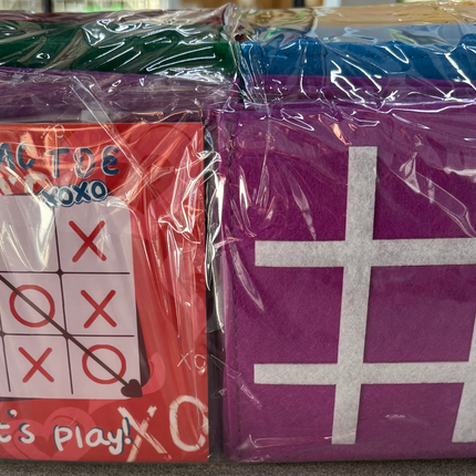 Valentines Felt Tic Tac Toe Gift 30 Pack
