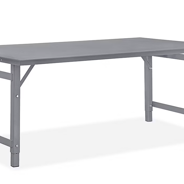 Steel Assembly Table without Bottom Shelf - 72 x 48"