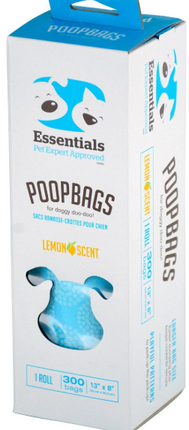 Essentials Scented Single Roll Dog Poopbags