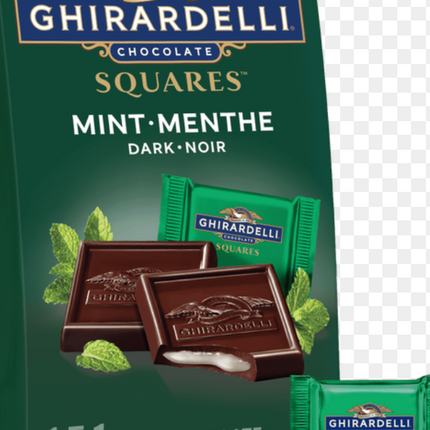 Ghirardelli Mint Dark Chocolate Squares Bag, 151g