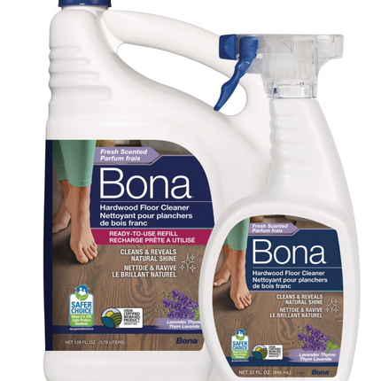 Bona Hardwood Floor Cleaner, 3.78 litres + 946 ml