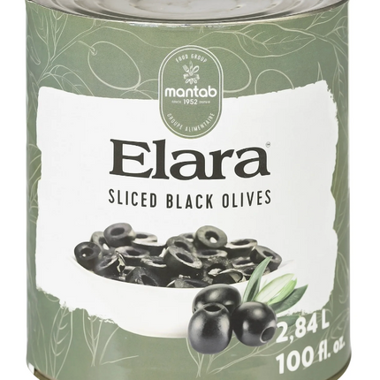 ELARA Sliced Black/Green Olives  2.84lt