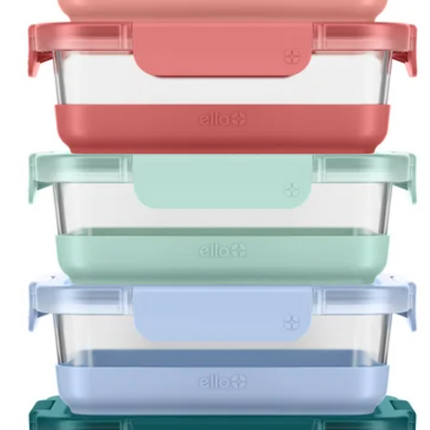 Ello DIVIDED Glass Container Set 8-10-piece