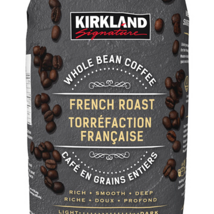 KS Medium French Roast Whole Bean Coffee Open