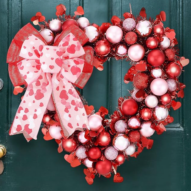 2 Pack Mini Valentine Heart Wreath