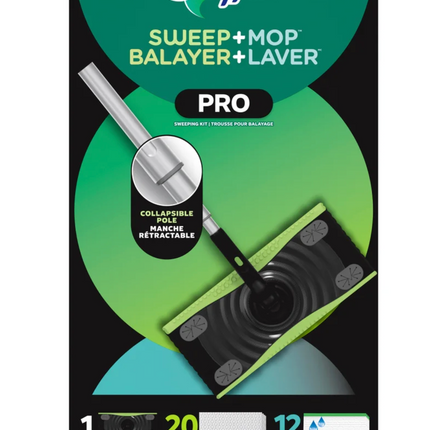 Swiffer Pro Sweep+Mop Starter Kit USED