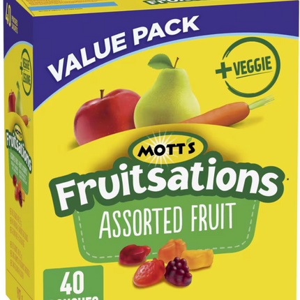 Fruitsations Fruit Flavoured Snacks, 40ct