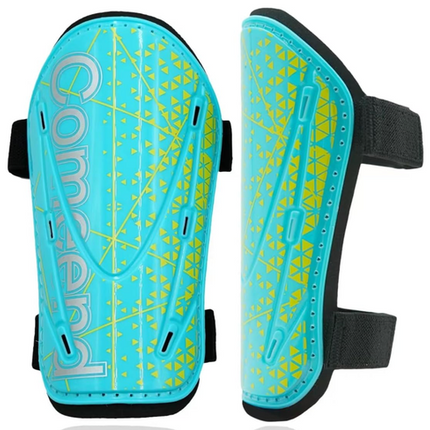 COMEEND Soccer Shin Guards for Kids MED Teal