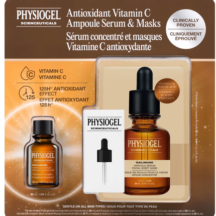 Physiogel Scienceuticals Ampoule Set, 30 mL + 7 masks