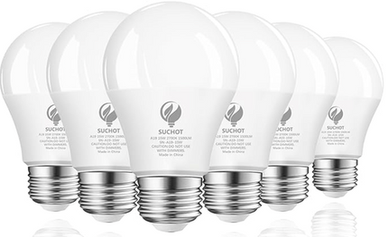 SUCHOT A19 15W LED Light Bulbs, 6pk