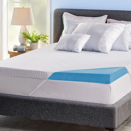 Novaform 3 in. Soothing Cool Plus Gel Memory Foam Mattress Topper FULL
