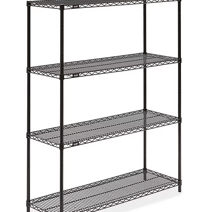 Black Wire Shelving Unit - 48 x 18 x 63"