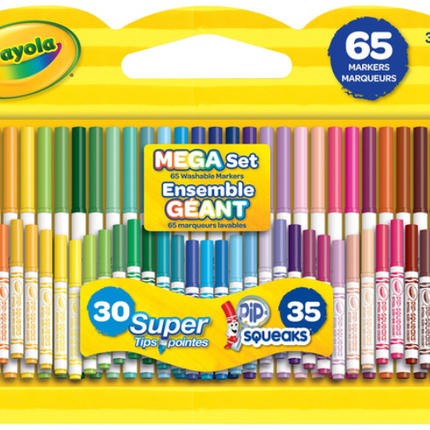 Crayola Mega Set Washable Markers 65 markers