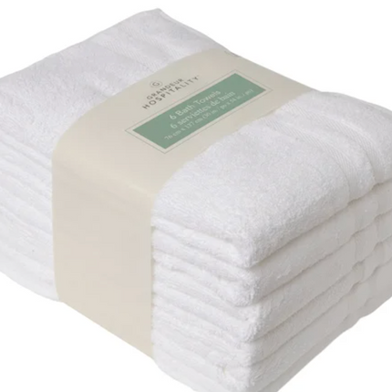 Grandeur Hospitality Bath Towels, 6-pack