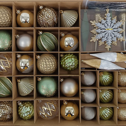 CGH Holiday Ornament Assortment 80 Piece Set