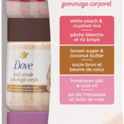Dove Body Scrub, 3 x 425 g