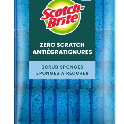 Scotch Brite Zero Scratch Scrub Sponges, 19-23 pack
