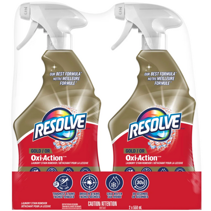 Resolve Gold Oxi-Action 2 x 550 mL