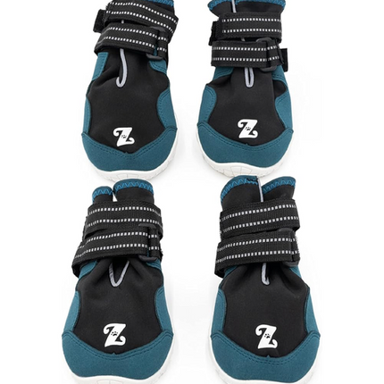 Zippy Paws Adventure Dog Boots, Black & Navy