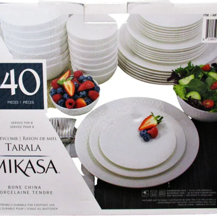Mikasa Honeycomb Dinnerware, 20-30-piece USED